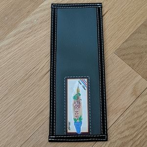 Grey Vinyl Pink Flamingo Billfold